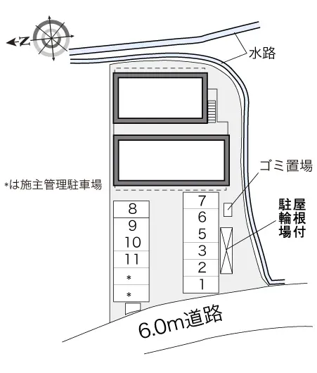 ★手数料０円★明石市二見町東二見　月極駐車場（LP）